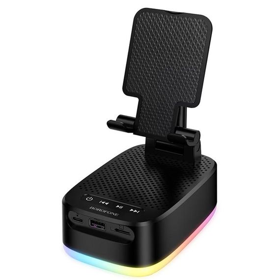 Bluetooth Колонка Borofone BR200 Marea + Power Bank 1500mAh + тримач Black