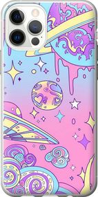 Чехол на iPhone 12 Pro Розовая галактика "4146u-2052-17620"