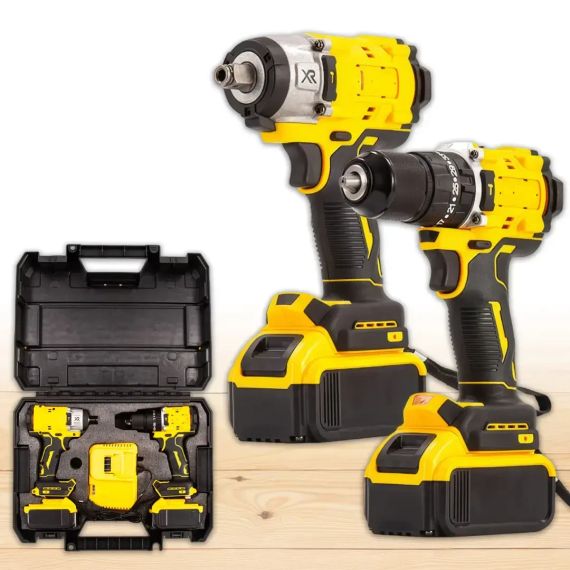 Набір акумуляторного інструменту в кейсі 2 в 1 Шуруповерт та гайковерт 21V