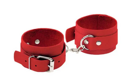 Наручники Leather Standart Hand Cuffs, Red Sex Aura