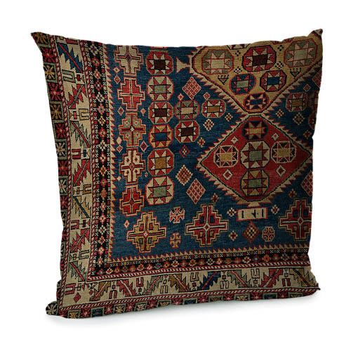 Подушка диванная с бархата Персидский ковер 45x45 см (45BP_CASA014)