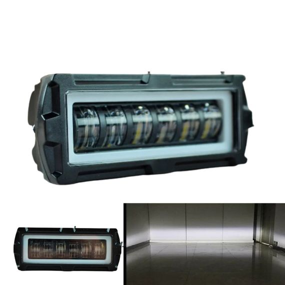 Світлодіодна фара StarLight HP-GZD-306-01 ближнє світло (біле+жовте) + DRL 12/24V | Зображення 3