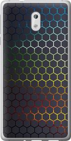 Чехол на Nokia 3 Переливающиеся соты "498u-818-17620"