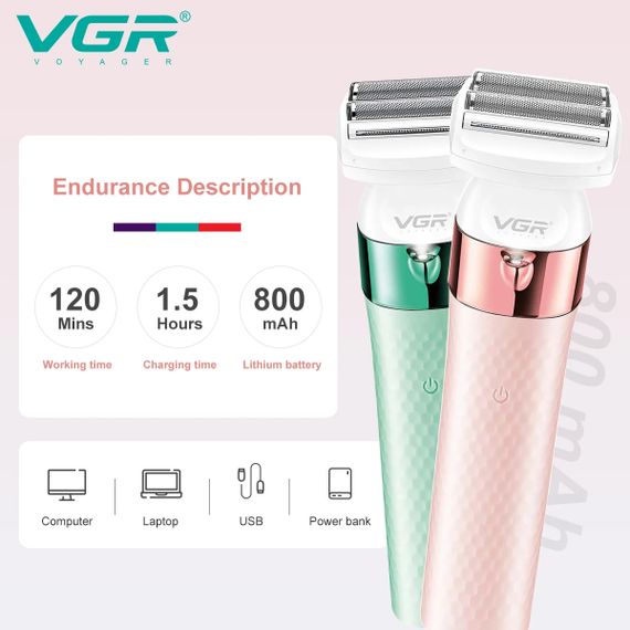 Епілятор з безболісним видаленням волосся XPRO VGR V-729 (44319-V-729_460) | Зображення 4