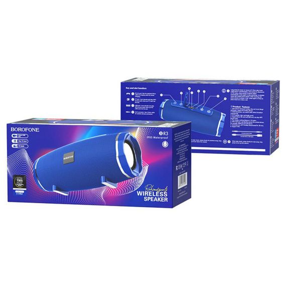 Портативна колонка BOROFONE BR3 Rich sound sports wireless speaker Blue | Зображення 2