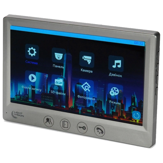 Light Vision AMSTERDAM FHD GRAY Відеодомофон - Монітори | Зображення 1
