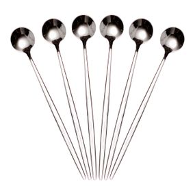 Набір десертних ложок 6 штук нержавіючої сталі 20.5 (см) Срібло HP-8-32