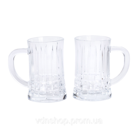 Набір пивних келихів 2 шт 310 мл зі скла HP-19-145
