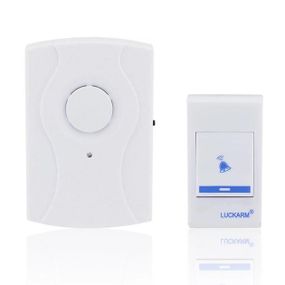 Дверний дзвінок від батарейок Luckarm Intelligent 8203 бездротовий. XE-984 Колір: блакитний