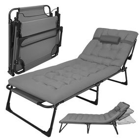 Складаний садовий шезлонг 192x68x28 см Trizand 27633