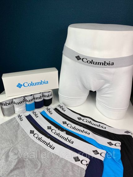 Набір трусів Columbia, подарунковий комплект трусів Коламбія в коробці на 2-5 штук, білизна Columbia 2-5 шт | Зображення 4
