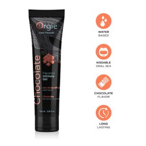 Лубрикант на водній основі Orgie Lube Tube Chocolate, 100 мл, зі смаком та ароматом шоколаду Sex Aura