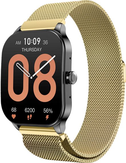 Ремінець 22 мм міланська петля BeWatch для Amazfit Pop 3S / 3R Золотий (1020228.1)