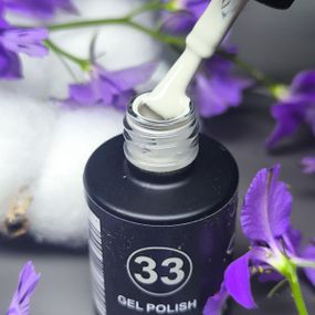 Гель-лак для нігтів Bee Nails 033 (світлий пісочно-сірий) 8мл