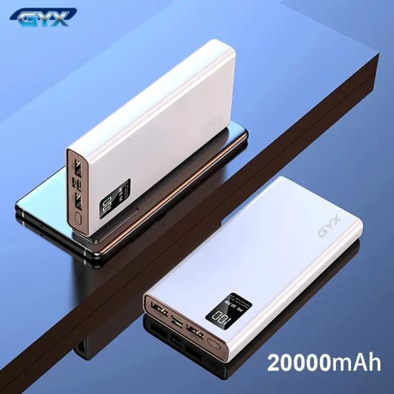 GYX Power Bank 20000 mAh 22,5 Вт – потужний зовнішній акумулятор із LED-індикатором для смартфонів та гаджетів | Зображення 2
