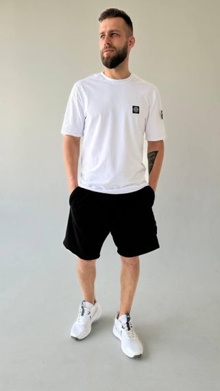 Чоловічий літній костюм Stone Island білий | Зображення 3