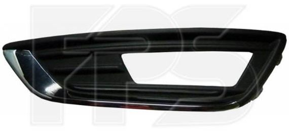 Решетка в бампере Ford Focus '15- левая с хром молдингом (FPS) F1EB15A299D