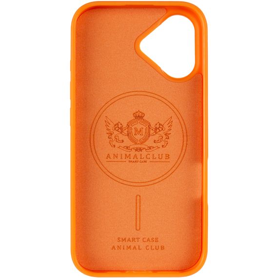 TPU+PC чохол Animal Club для Apple iPhone 16 (6.1") Hermes Orange | Зображення 2