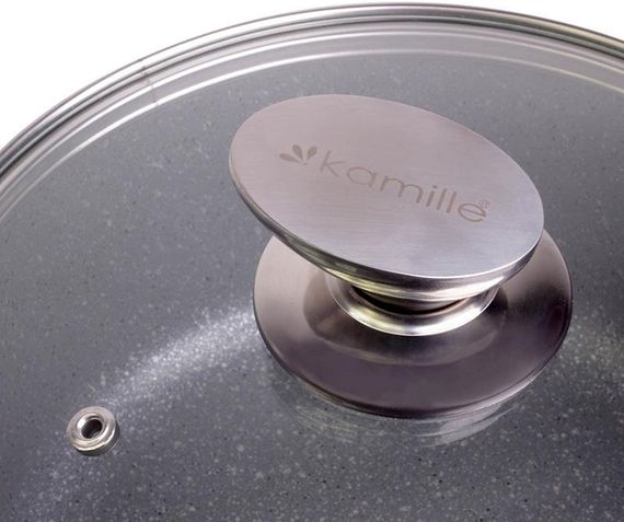 Каструля Kamille Landes Grey 6.2л з литими алюмінієвими ручками | Зображення 4