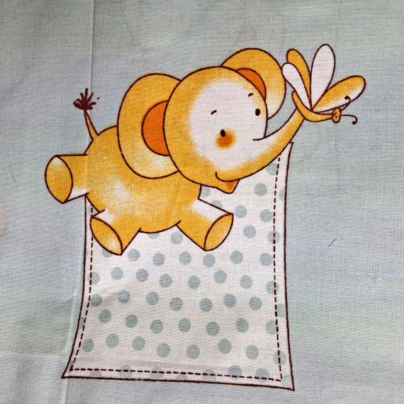 Комплект постільної білизни в ліжечко SoundSleep Animals Africa Si бязь 105х140 см сіро-блакитний (2800004805643) | Зображення 2