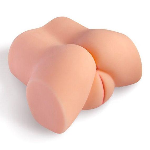 Мастурбатор-полуторс с вибрацией Real Body Real Tess, вагина и анус, 18х15 см sexstyle | Зображення 1