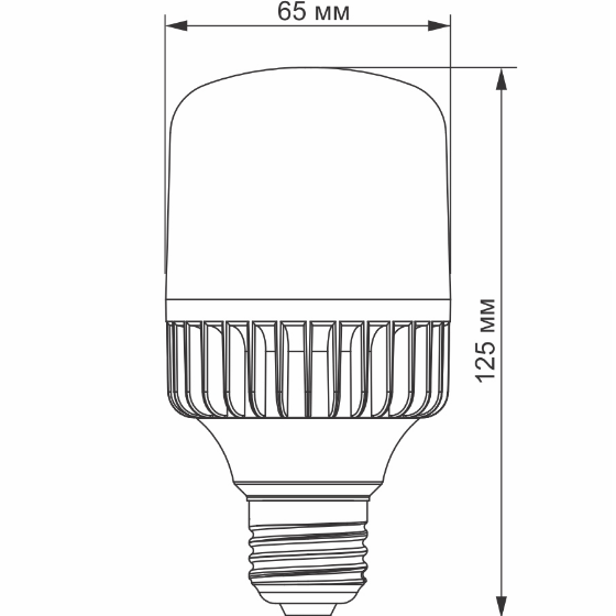 Лампа A65 20W E27 5000К 220V LED Videx | Зображення 2