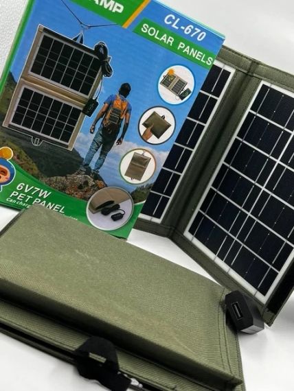 Зарядное устройство Cclamp CL-670 с солнечной панелью 7W USB | Зображення 5
