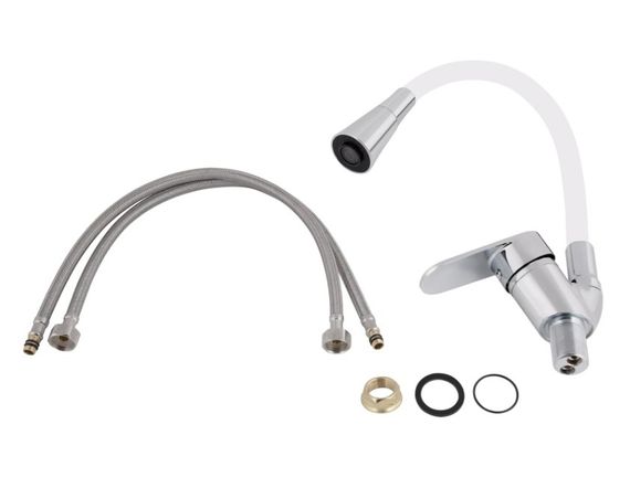 Змішувач для кухні Lidz Tani 007F3, Chrome/White (k40) LDTAN007F3WCR40423 | Зображення 2