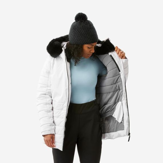 Куртка лижна жіноча 100 середньої довжини біла - 3XL | Зображення 3