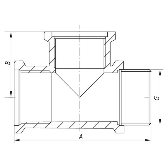 Тройник 1/2'' ВВН Koer KF.T06FFM (KF0068) | Зображення 1