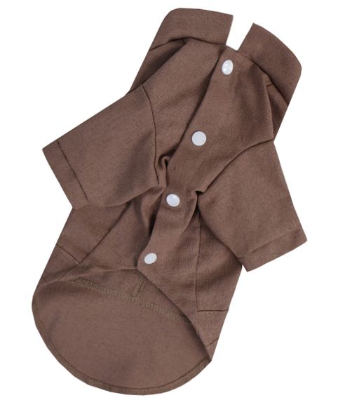 Сорочка лляна коричнева RUB-58 | Зображення 2