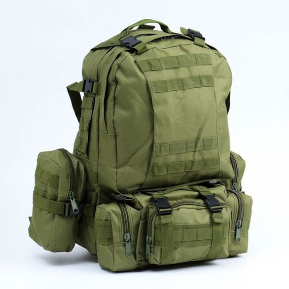 Хакі Рюкзак туристичний Eagle B08 55л