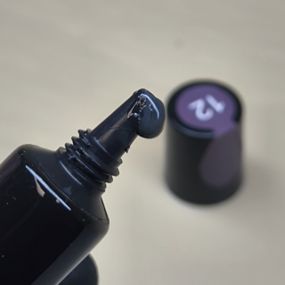 Фарба 2в1 Lilly Beaute 12 темно-сіра (стемпінг + роспис) 10мл