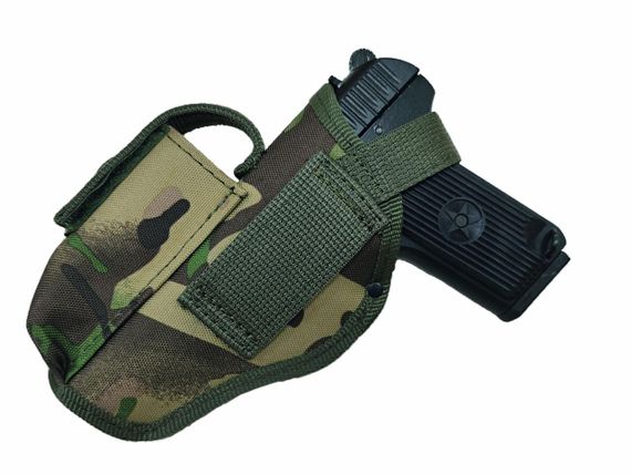 Кобура ТТ поясна з чохлом під магазин колір піксель, Мультикам MS | Зображення 1