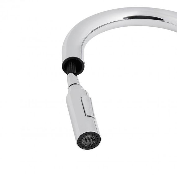 Змішувач для кухні Qtap Lenicka 9138103UC з висувним виливом | Зображення 4