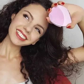 Електрична щітка-масажер для обличчя FOREO LUNA mini 2 / Силіконова щітка | Зображення 1