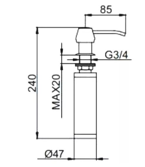 Дозатор для мила Frap F405 | Зображення 4