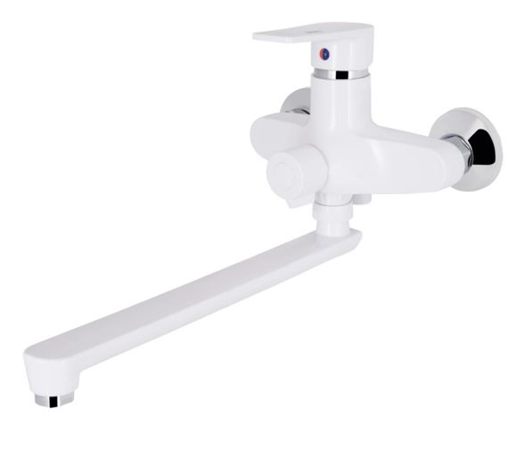 Змішувач для ванни Brinex 35W 005, Chrome/White (k35) BRIN35W005 | Зображення 5