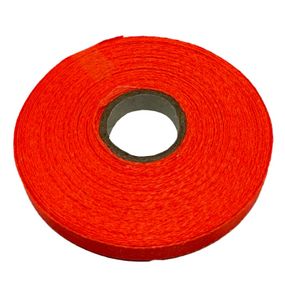 Атласная лента для рукоделия АБ-123, 0,6 см x 23 м, оранж неон