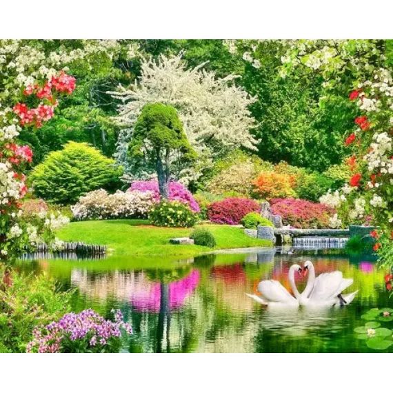 Алмазна мозаїка Чарівна весна 40х50 см ColorArt  SP020 | Зображення 1