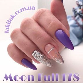 Гель-лак Moon Full №178 Персидський синій 8мл