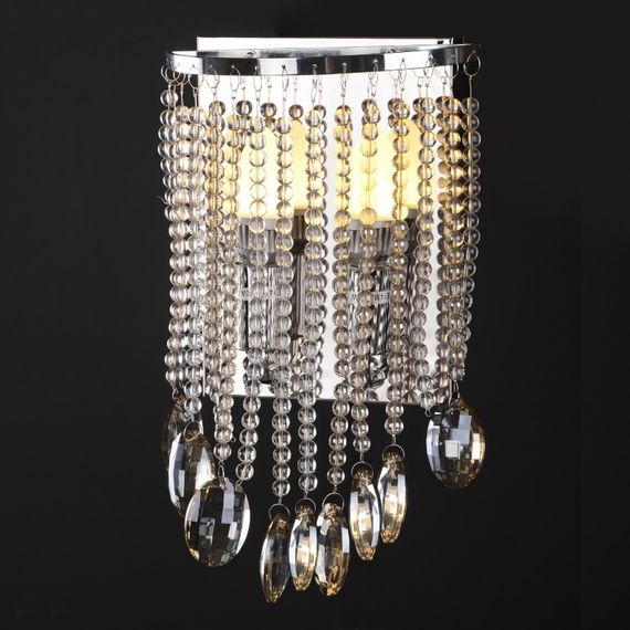 Бра настенное накладное LED хрустальное классическое BCL-377W/2*E14+6 | Зображення 2