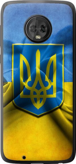 Чехол на Motorola Moto G6 Флаг и герб Украины 1 "375u-982-17620"