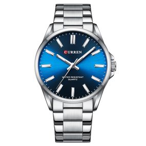 Чоловічий годинник Curren 9090 Silver-Blue