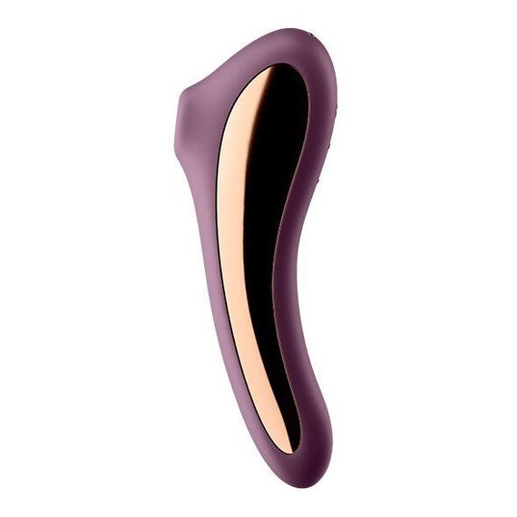 Вакуумний стимулятор з вібрацією Satisfyer Dual Kiss, Бордовий | Зображення 2