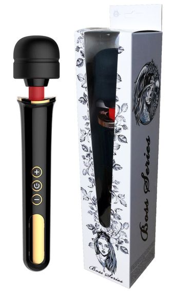 Вібромасажер Boss Series - Massager Super Powerful USB Black 10 Function, BS2200012 Sex Aura