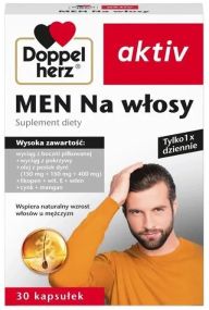 Doppelherz aktiv MEN Na włosy – комплекс для укрепления и роста волос у мужчин, 30 шт.