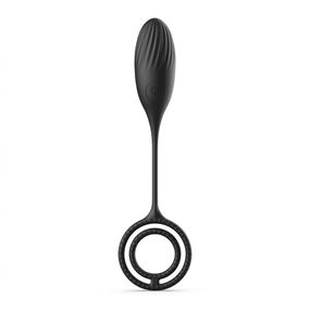 Вібратор з вібрацією для пар Kinky 3 в 1 силіконовий анальна пробка Чорний