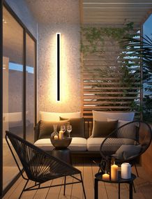 Бра LED 27732 Чорний 100х6х4 см.