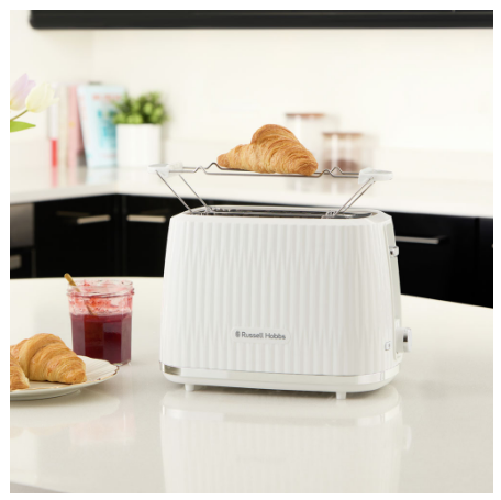 Тостер Russell Hobbs 27370-56 Eden 2S Toaster White | Зображення 5